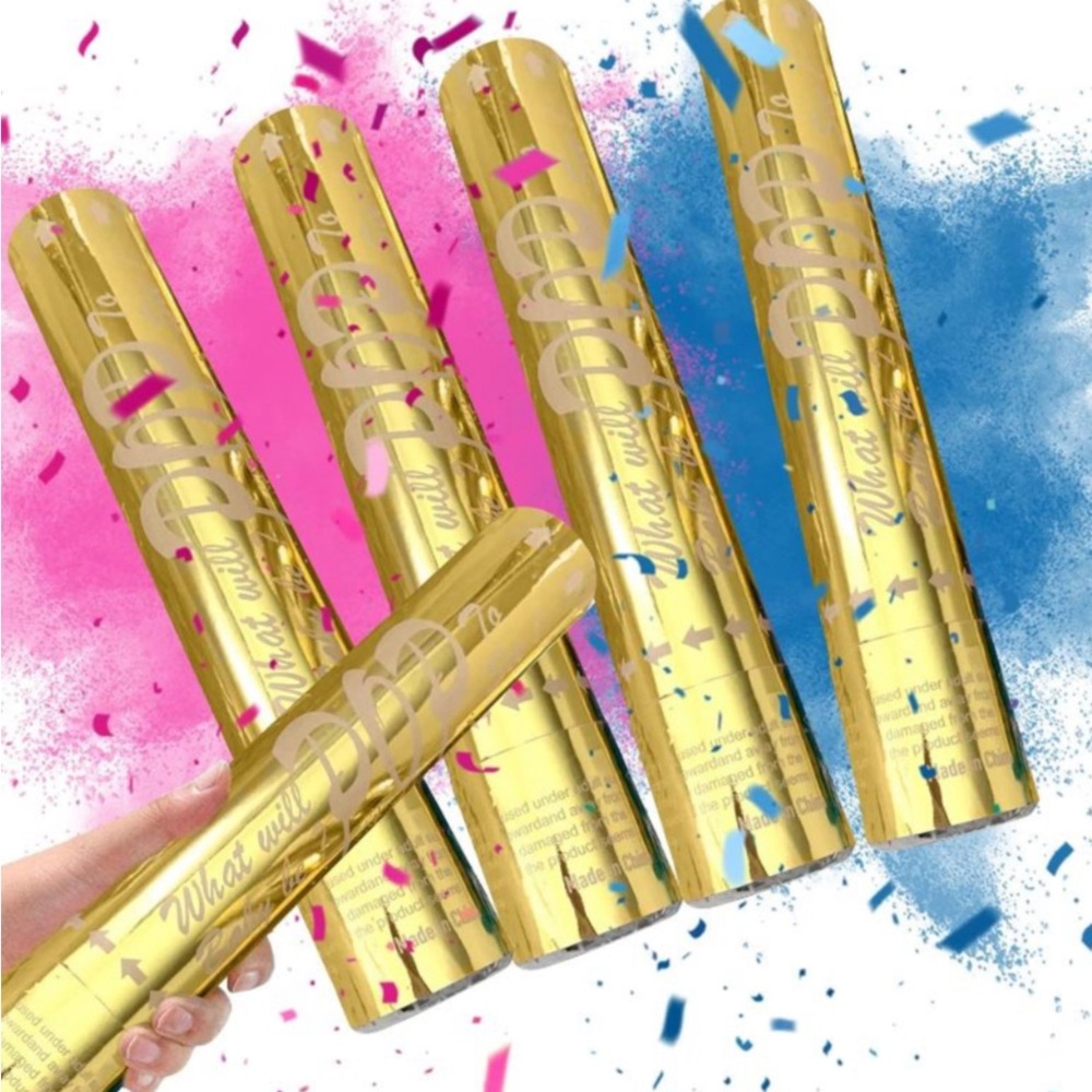 Pink and Blue Party Cannons